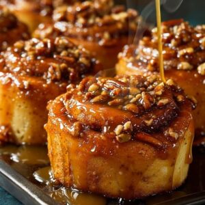 Caramel Drizzle Cinnamon Rolls