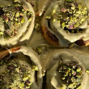 Pistachio Cream Cinnamon Rolls